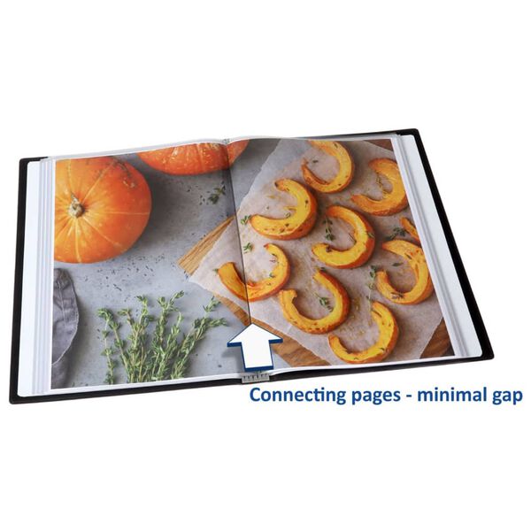 rillstab Demobok A4 120 fickor svart