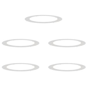 vidaXL l&auml;mplig f&ouml;r Flat Tr&auml;dringar 5 st Silver &Oslash;90/120 cm