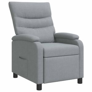vidaXL Recliner Ljusgr&aring; Tyg