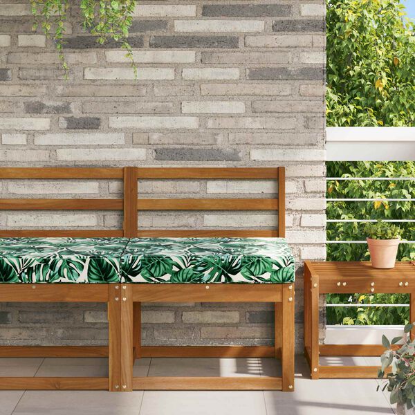 vidaXL Utomhus Soffa Kudde Bladm&ouml;nster 60 x 60 x 8 cm Polyester