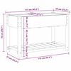 vidaXL Tr&auml;dg&aring;rdsplanterare Beige 115 x 59 x 76,5 cm Massivt Furu