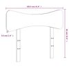 vidaXL Huvudgavel vit 100 cm massiv furu