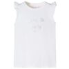 vidaXL T-shirt med volang&auml;rmar f&ouml;r barn lila 128