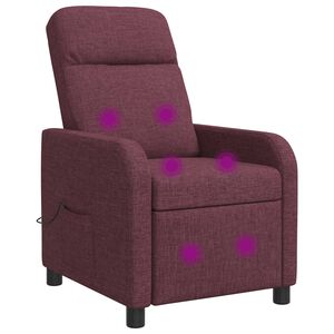 vidaXL Massagef&aring;t&ouml;lj Lila Tyg