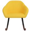 vidaXL Gungstol gul tyg