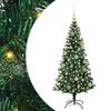 vidaXL Konstgjord F&ouml;rbelyst Julgran Gr&ouml;n 120 cm PVC och metall