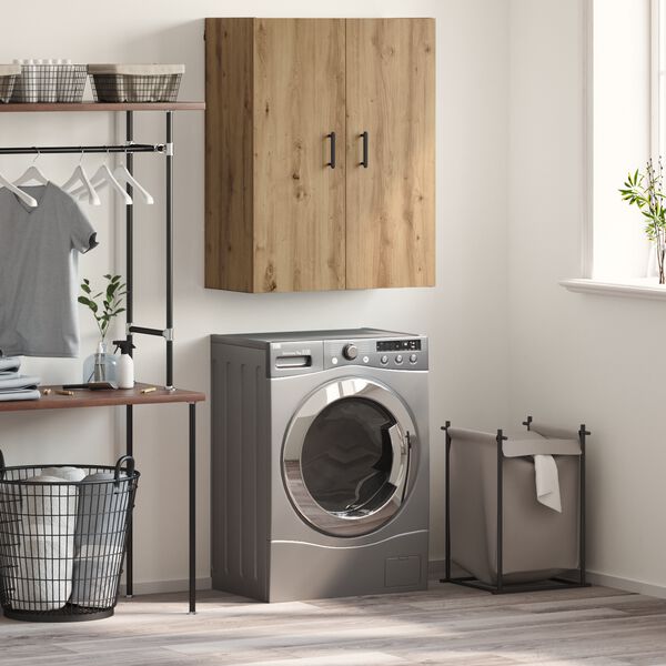 vidaXL V&auml;ggsk&aring;p Artisan Ek 69,5 x 34 x 90 cm Konstruerat tr&auml;