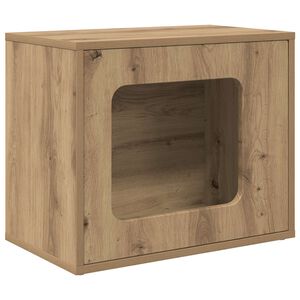 vidaXL Katt hus Artisan Ek 51 x 30 x 42,5 cm Konstruerat tr&auml;