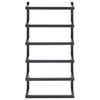 vidaXL Handdukshängare svart 24x12x48 cm stål