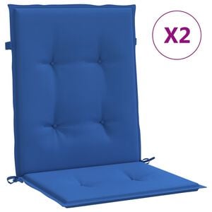 vidaXL Stolsdynor 2 st kungsbl&aring; 100x50x3 cm oxfordtyg