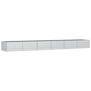 vidaXL Odlingsl&aring;da upph&ouml;jd galvaniserat st&aring;l 480x80x45 cm silver