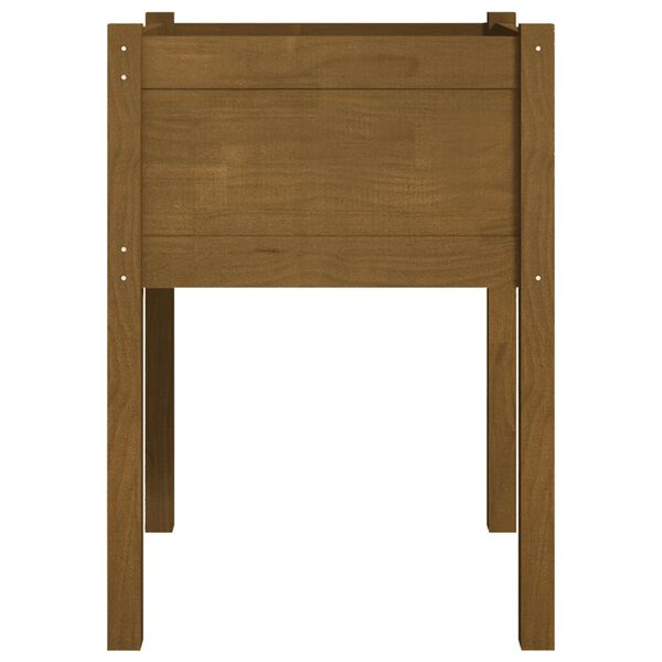 vidaXL Odlingslåda honungsbrun 50x50x70 cm massiv furu