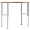 vidaXL Arbetsbänk 100x60x(71,5-98) cm massiv ek