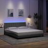 vidaXL Bed Frame without Mattress "Hanko" Light Grey 180x200cm Fabric
