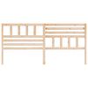 vidaXL Sänggavel 206x4x100 cm massiv furu