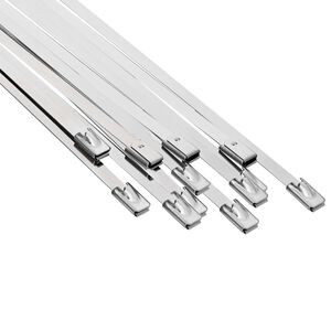 vidaXL Kabelbindare 12 st 4,6 x 500 mm Silver