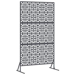 vidaXL Avsk&auml;rmningssk&auml;rm 100 x 50 x 180 cm St&aring;l Antracit