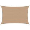 vidaXL Solsegel 160 g/m&sup2; taupe 5x7 m HDPE
