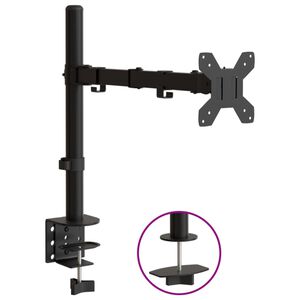 vidaXL Sk&auml;rmf&auml;ste f&ouml;r 4 sk&auml;rmar svart st&aring;l VESA 75/100 mm