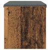 vidaXL Hallb&auml;nk med kudde Gammalt tr&auml; 63 x 38 x 40 cm
