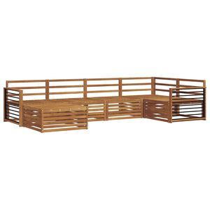 vidaXL Utomhussoffset 6 pcs Naturf&auml;rg