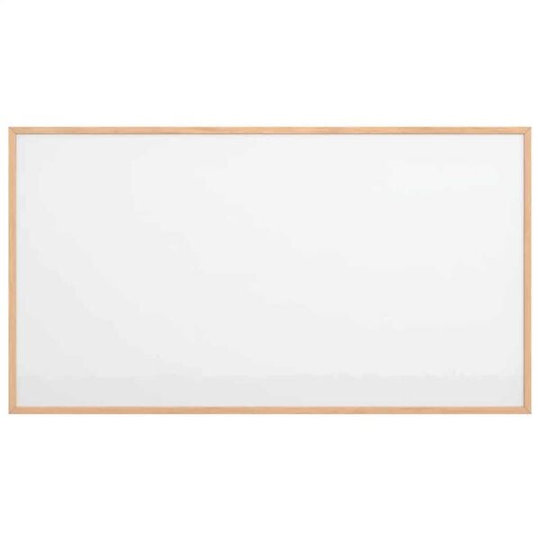 vidaXL Magnetisk whiteboardtavla med massiv fururam 100x55 cm