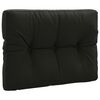 vidaXL Pallryggkudde VIANEN 100% Polyester Svart 70 x 50 x 12 cm