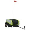 vidaXL Cykelvagn svart och gr&ouml;n 30 kg j&auml;rn