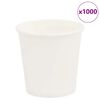 vidaXL Kaffekoppar i papper 1000 st 4oz 100ml vit