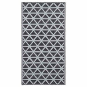 vidaXL Utomhusmatta ARAKIL svart 120x180 cm PP