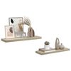 vidaXL Sv&auml;vande v&auml;gghyllor 2 st ek 80x23,5x3,8 cm MDF