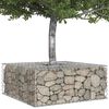 vidaXL Gabion upph&ouml;jd s&auml;ng Silver 100 x 100 x 40 cm Galvaniserat St&aring;l