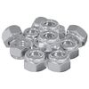 vidaXL Muttern 12 st Silver M6 x 10 mm J&auml;rn