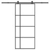 vidaXL Skjutd&ouml;rr med beslagset ESG glas och aluminium 90x205 cm