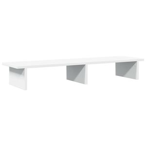 vidaXL Sk&auml;rmst&auml;ll vit 100x27x15 cm konstruerat tr&auml;