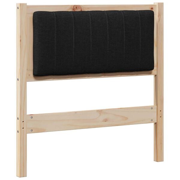 vidaXL Kl&auml;dd s&auml;nggavel med huvudgavel Brun 75 cm Massiv furu