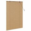 vidaXL Rullgardin med gardiner Brun 100 x 160 cm Bambu