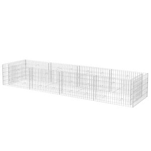 vidaXL Planteringsgabion upph&ouml;jd st&aring;l 360x90x50 cm