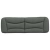 vidaXL Headboard Cushion "Hvar" Dark Grey 160 cm Fabric