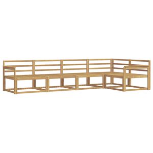 vidaXL Utomhussoffset 5 pcs Vit 327 x 168,5 x 73 cm Massivt Akaciatr&auml;