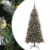 vidaXL Konstgjord julgran Gr&ouml;n 120 cm PVC och Plast och St&aring;l