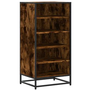 vidaXL Skohylla r&ouml;kf&auml;rgad ek 48x38x97,5 cm konstruerat tr&auml;