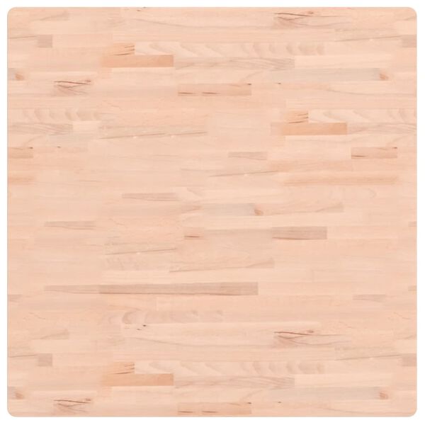 vidaXL Bordsskiva 90x90x2,5 cm fyrkantig massivt bokträ