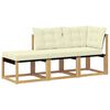 vidaXL 3 st Sektionell Soffa Enheter Vit
