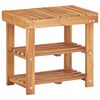 vidaXL Skohylla 50x32x45 cm massivt akaciatr&auml;