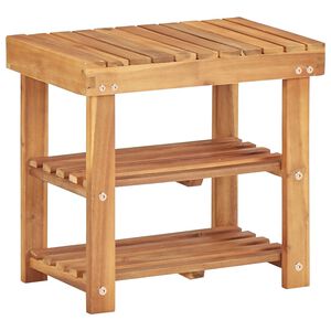 vidaXL Skohylla 50x32x45 cm massivt akaciatr&auml;
