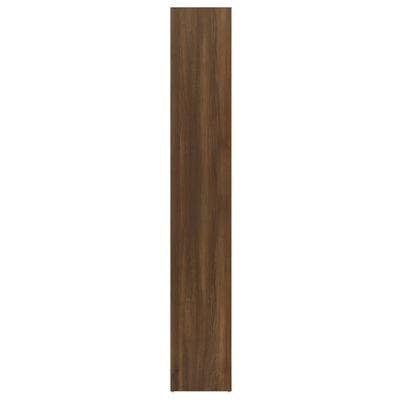 vidaXL Bokhylla brun ek 40x30x189 cm konstruerat trä