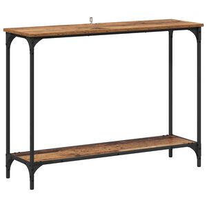 vidaXL Konsolbord Gammalt tr&auml; 101 x 30.5 x 75 cm Konstruerat tr&auml;