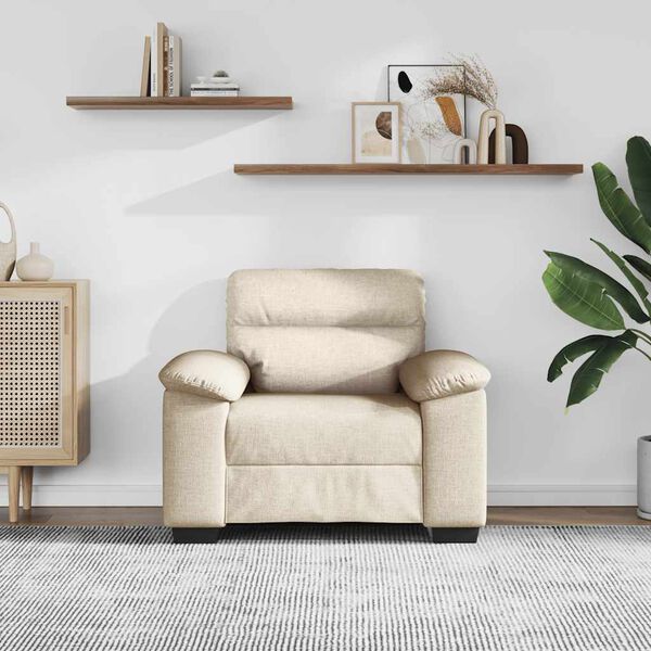 vidaXL Soffstol 100x81x84 cm linne