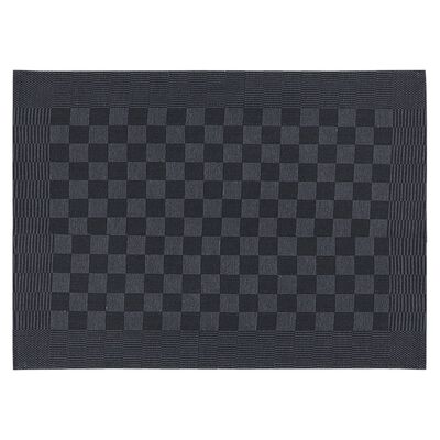 vidaXL Kökshanddukar 10 st svart och grå 50x70 cm bomull